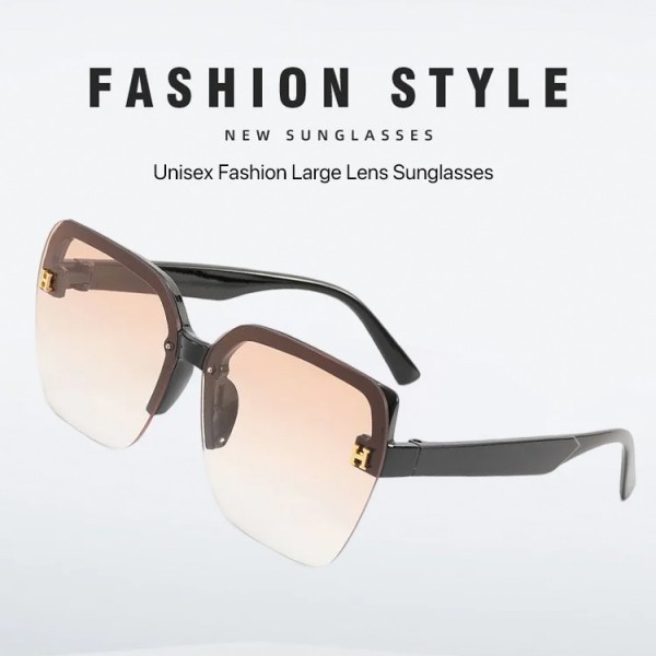 Unisex Fashion Large Lens Sunglasses
