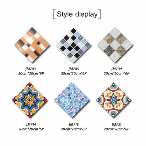 3D Ceramic Tile Wall Sticker-One pack with 6pcs. Buy two packs save 200pesos