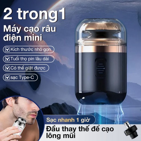 Máy cạo râu điện mini 2 trong 1..