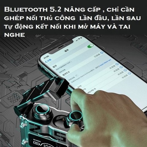 Tai nghe Bluetooth Space Capsule màn hình kỹ thuật số