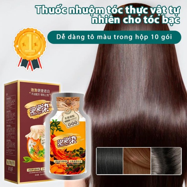 Natural plant formula hair dye-One box contains 10 pieces