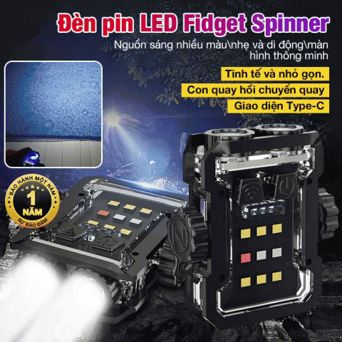 Đèn pin LED Fidget Spinner