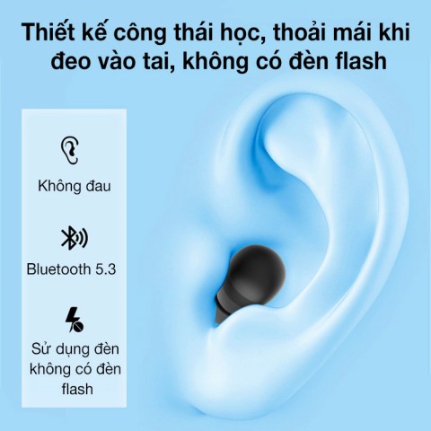 Tai nghe vô hình miniTWS có micrô Bluetooth 5.3 Giảm tiếng ồn