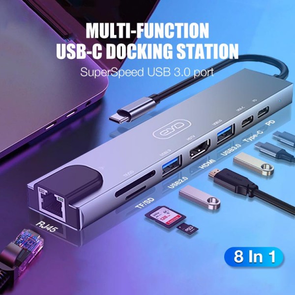 Đế cắm USB-C đa chức năng-4In1/5In1/6In1..