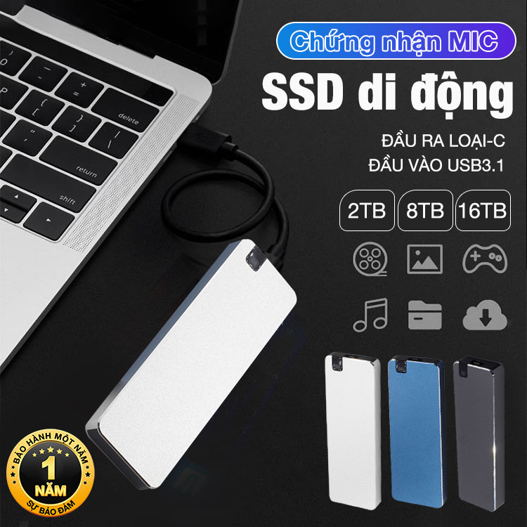 Giảm giá giữa năm-Bảo hành một năm-Mới nâng cấp SSD di động-Cắm và chạy, Lên tới 16TB, Tốc độ chiếu sáng	